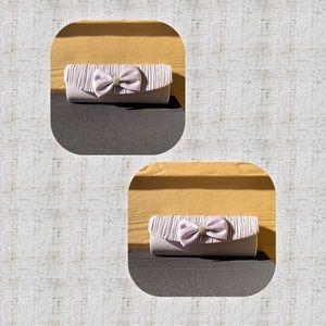 Women’s Evening Handbag Satin Clutch Purse w/Bow